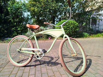 Bici Beach Cruiser Vintage 26" Verde Pastello