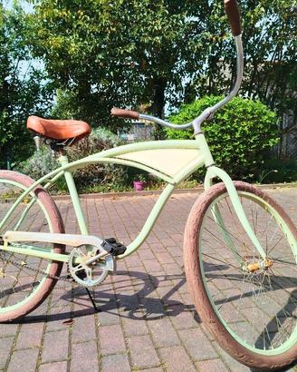Bici Beach Cruiser Vintage 26" Verde Pastello