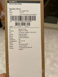 Acer Swift 3 i5 8GB 512GB SSD – Ottime condizion