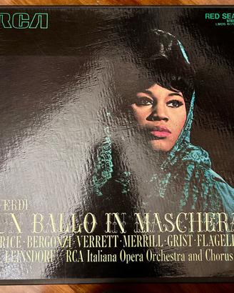 Verdi – Un Ballo in Maschera RCA Red Seal LP Opera
