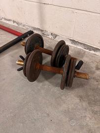 Attrezzatura palestra pull-up+ dip bar + manubri