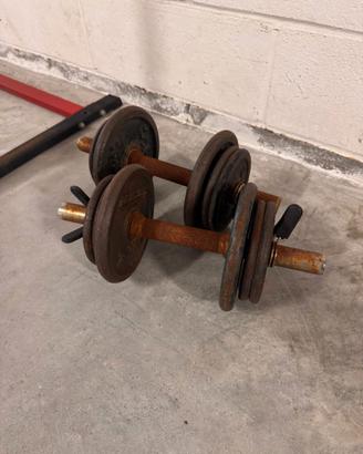 Attrezzatura palestra pull-up+ dip bar + manubri