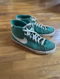 Nike blazer mid verdi canvas 42.5 come nuove