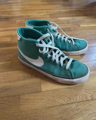 Nike blazer mid verdi canvas 42.5 come nuove