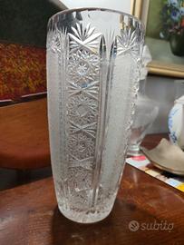 vaso in cristallo Boema vintage chic