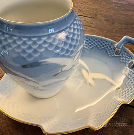 Bing & Grondahl vaso e ciotola Gabbiano vintage