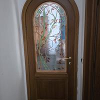 Porta interna vetrata artistica 