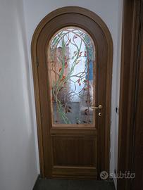 Porta interna vetrata artistica 