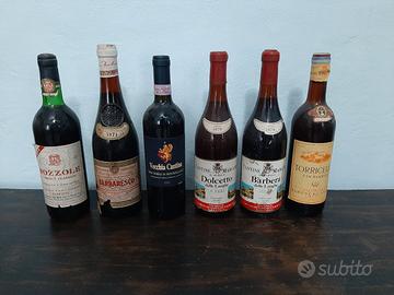 bottiglie d'annata da esposizione