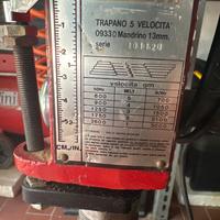 Trapano a colonna e palestra