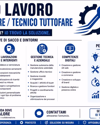 Manutentore/Tecnico tuttofare