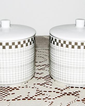 Coppia di contenitori in ceramica INSOLITO SOPRANI