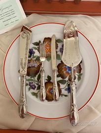 Posate per dolci argento 800