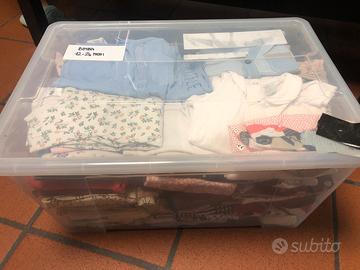Vestiti bambina 1,2,3 anni 3 contenitori