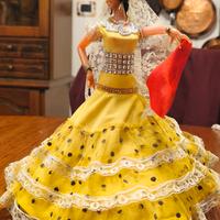 Bambola ballerina di flamenco vintage spagnola Mar