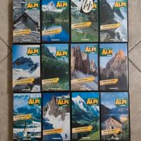 Collezione completa 12 VHS Conoscere le Alpi DeA