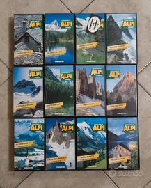Collezione completa 12 VHS Conoscere le Alpi DeA