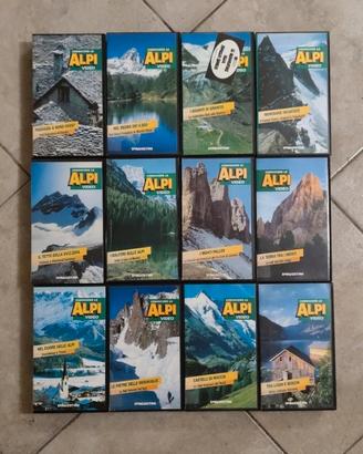 Collezione completa 12 VHS Conoscere le Alpi DeA