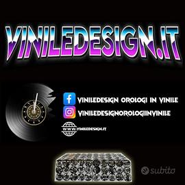 FORNITURA DI OROLOGI IN VINILE PERSONALIZZATI