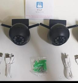 2 Telecamere di sorveglianza wifi nere