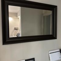 Specchio cornice nero