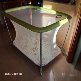 Box bambini Brevi verde con materassino