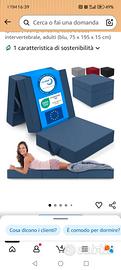 Materasso pieghevole blu