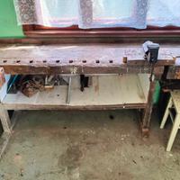 ANTICO BANCO DA FALEGNAME BANCONE LAVORO