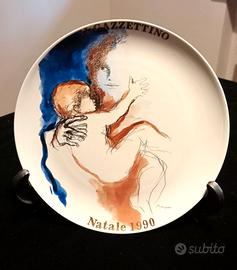 A.MURER - Piatto ceramica TOGNANA - Natale 1990
