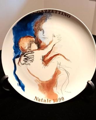 A.MURER - Piatto ceramica TOGNANA - Natale 1990