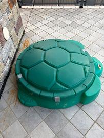 Sabbiera tartaruga  con 2 sacchi da 15kg di sabbia