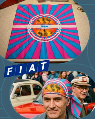 Foulard Vintage FIAT PANDA anni 80 bandana gadget
