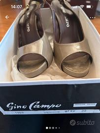 Sandali open toe vernice Gino Campo