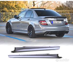 PROFILI LATERALI PER MERCEDES CLASSE C W204 LOOK A