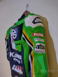 Giacche in pelle racing Kawasaki 