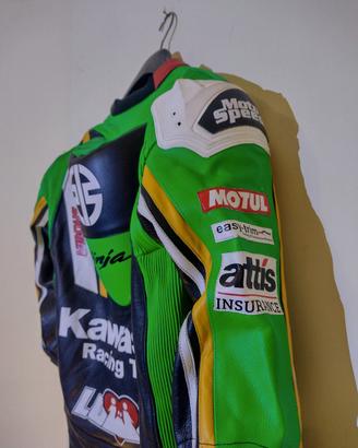 Giacche in pelle racing Kawasaki 
