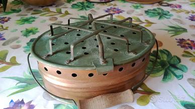 Antico scaldaletto in rame