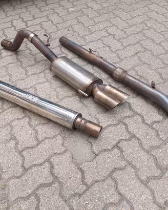 scarico 63.5mm grande punto abarth e tjet