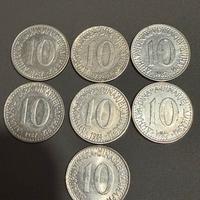 Monete 10 dinari jugoslavia