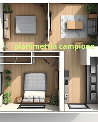 Ampio bilocale a Vimercate