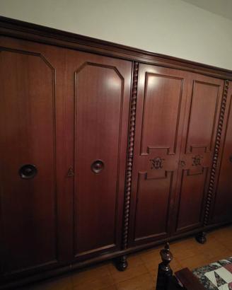 Armadio vintage 6 ante legno