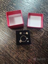 Set anello e orecchini a bottone