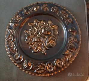 piatto in rame decorativo