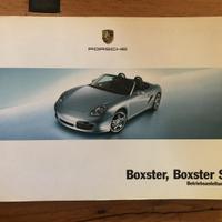 Libretto uso e manutenzione porsche boxster 987