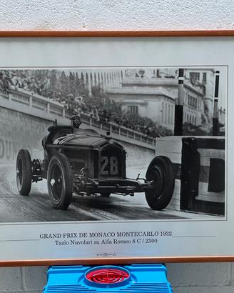 Stampe automobilistiche vintage incorniciate