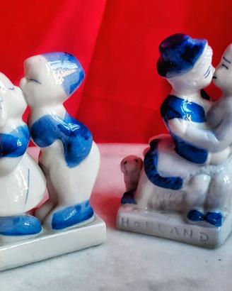Statuine Vintage Olandesi Blu di Delft - Lotto