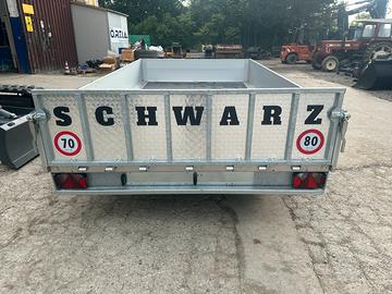 Carrello trasporto mezzi ribaltabile