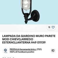 Lampada da esterno mod. Chievo