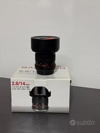 SAMYANG 14mm 2.8 ATTACCO EF