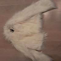 Giacca finta pelliccia bianca